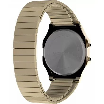 Timex T80 TW2W68100 Vintage Retro męski damski zegarek złoty z wyświetlaczem