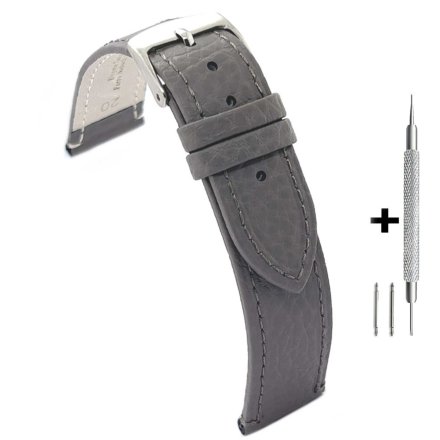 Granatowy pasek 20 mm skórzany DILOY 178.20.7 + GRATIS dwa teleskopy i narzędzie