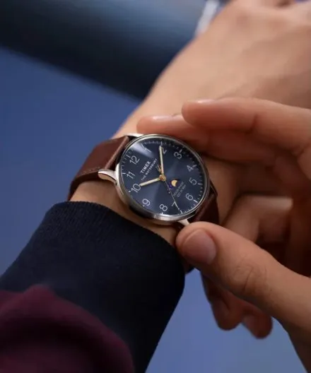 Timex Waterbury Classic Moon Phase TW2W75600 Zegarek męski klasyczny na pasku