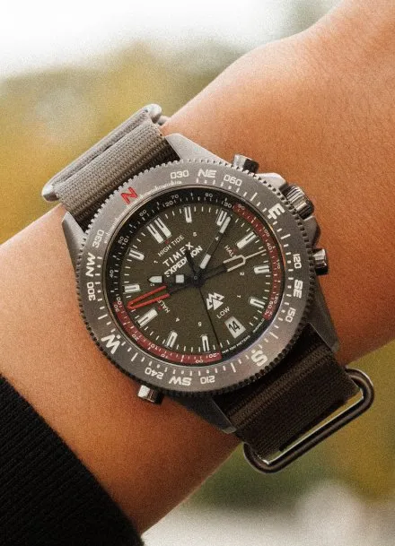 Timex Expedition Tide Temp Compass TW2W91100 Zegarek Męski na pasku 