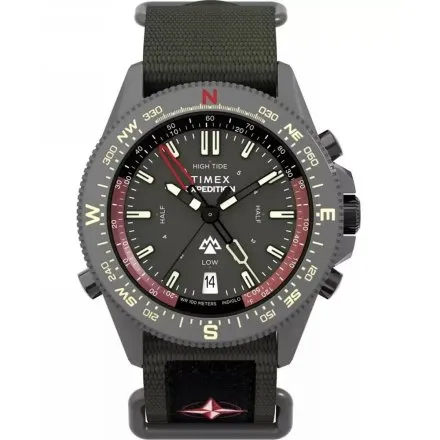 Timex Expedition Tide Temp Compass TW2W91100 Zegarek Męski na pasku 
