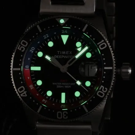 Timex Deepwater Reef 200 GMT TW2W95300 Zegarek męski na bransolecie do pływania