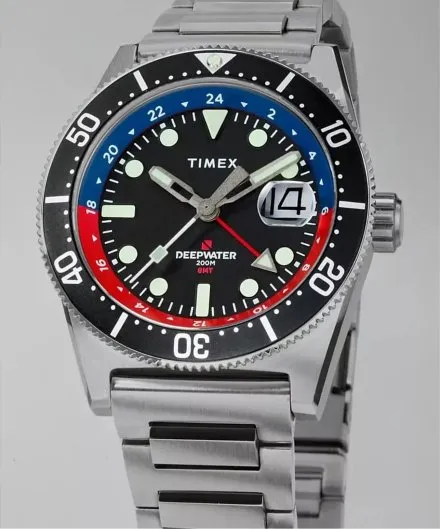 Timex Deepwater Reef 200 GMT TW2W95300 Zegarek męski na bransolecie do pływania