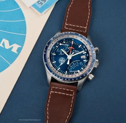 Timex Fly Back Chronograph x Pan Am TW2W97200 Zegarek męski na pasku
