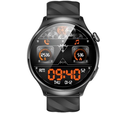 Rubicon RNCF39 czarny smartwatch z pomiarem EKG i cukru SMARUB079