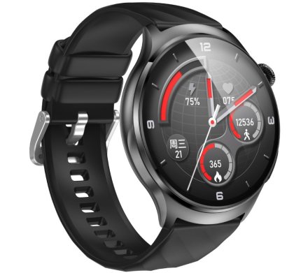 Rubicon RNCF39 czarny smartwatch z pomiarem EKG i cukru SMARUB079