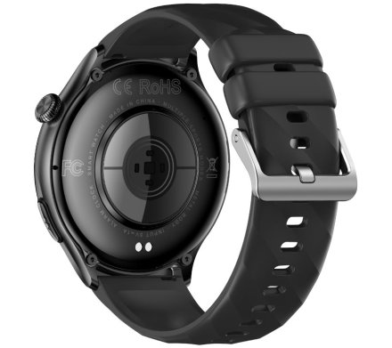 Rubicon RNCF39 czarny smartwatch z pomiarem EKG i cukru SMARUB079