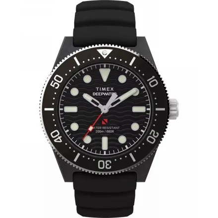 Timex Deepwater Reef 200 XCF TW2Y02200 Zegarek męski na czarnym pasku do pływania