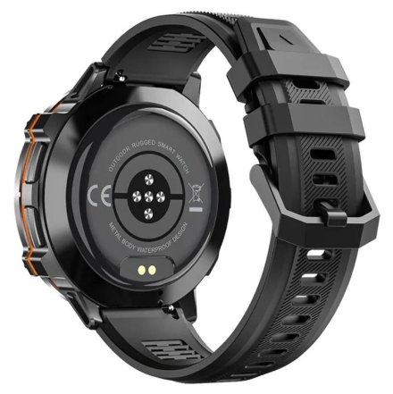 Rubicon RNCF40 czarny smartwatch z ciśnieniomierzem i kompasem SMARUB091