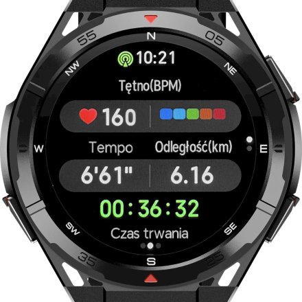 Rubicon RNCF41 czarny smartwatch GPS AMOLED SMARUB098