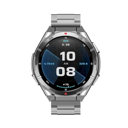 Rubicon RNCF41 srebrny smartwatch na bransolecie GPS AMOLED SMARUB100