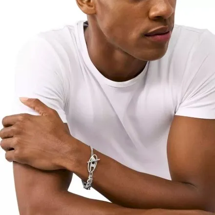 Diesel Jewel bransoletka męska łańcuch srebrna DX1550040