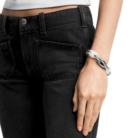 Diesel Metamorph bransoletka męska łańcuch srebrna DX1617040