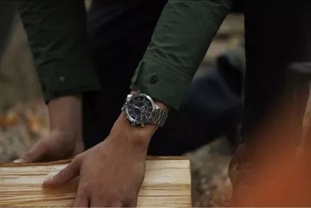 Timex Expedition Tide Temp Compass TW2Y12900 Zegarek Męski srebrny na bransolecie