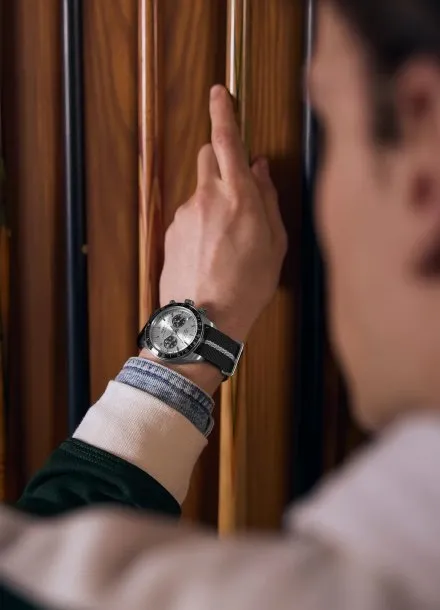 Timex Waterbury Heritage Chronograph TW2Y35500 Zegarek męski srebrny na pasku