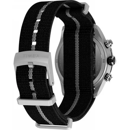 Timex Waterbury Heritage Chronograph TW2Y35500 Zegarek męski srebrny na pasku