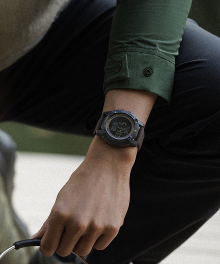 Timex Expedition Ridge Solar Chronograph TW4B33800 Zegarek męski sportowy czarny z paskiem