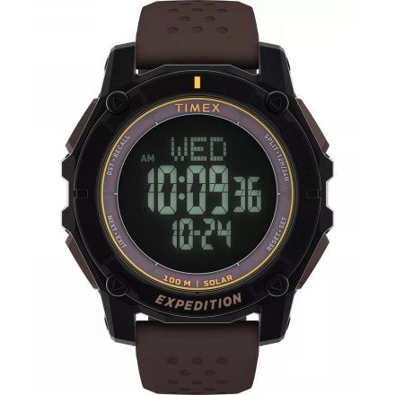 Timex Expedition Ridge Solar Chronograph TW4B33800 Zegarek męski sportowy czarny z paskiem