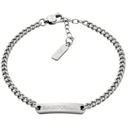 Emporio Armani Eagle Logo bransoletka męska srebrna EGS3189040