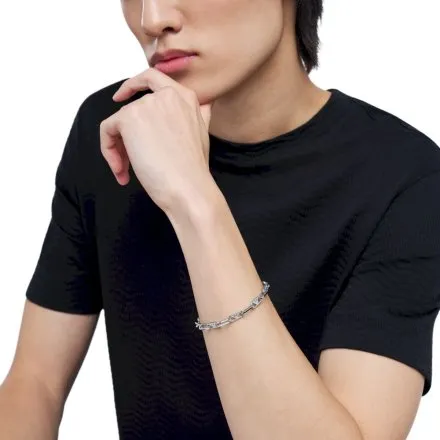 Emporio Armani Eagle Logo bransoletka męska stalowa EGS3249040