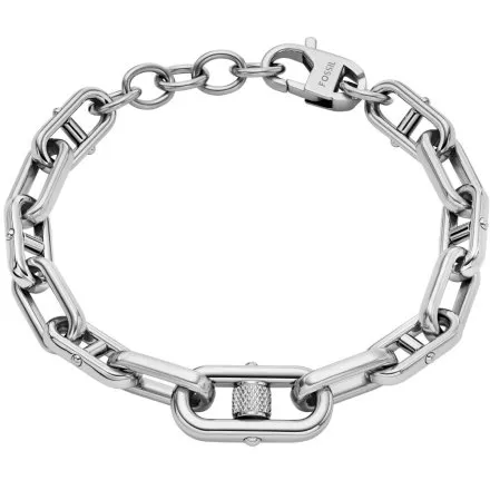 Fossil Knox bransoletka stalowa srebrna JF04883040