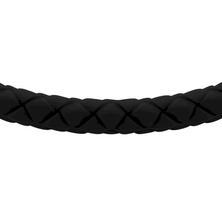 Fossil Knox bransoletka męska skórzana czarna JF04884040