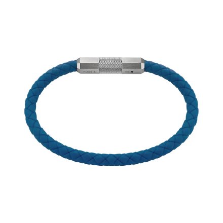 Fossil Knox bransoletka męska skórzana niebieska JF04885040