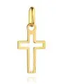 Zawieszka złoty krzyżyk diamentowany mały • Złoto 585 0.52 g