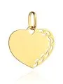 Złota zawieszka wisiorek serce ażurowe • Złoto 585 0.66 g