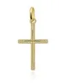 Zawieszka złoty krzyżyk zdobiony mały • Złoto 585 0.37 g
