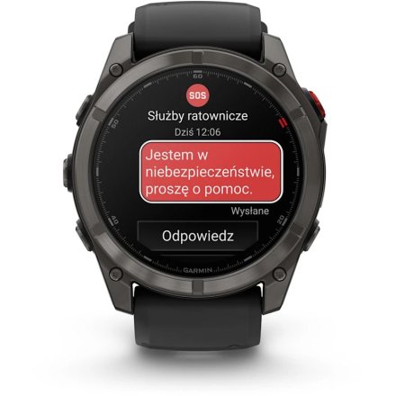 Zegarek Garmin Fenix 8 PRO 51mm AMOLED LTE Czarny Tytanowy 010-03199-01