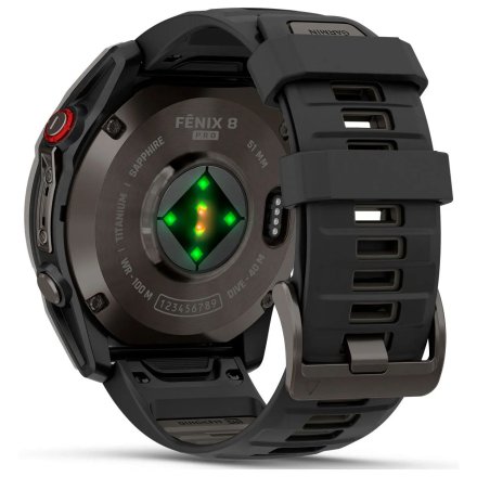 Zegarek Garmin Fenix 8 PRO 51mm AMOLED LTE Czarny Tytanowy 010-03199-01