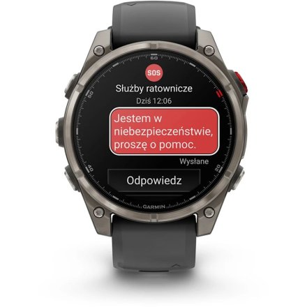 Zegarek Garmin Fenix 8 PRO 47mm AMOLED LTE Tytanowy 010-03198-11