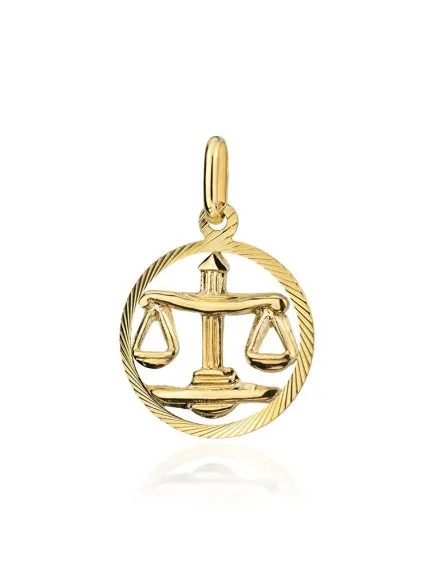 Zawieszka złota znak zodiaku WAGA • Złoto 585 0.70 g