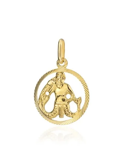 Zawieszka złota znak zodiaku WODNIK • Złoto 585 0.81 g