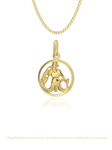 Zawieszka złota znak zodiaku WODNIK • Złoto 585 0.80 g