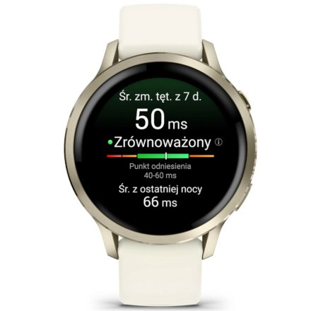 Smartwatch Garmin Venu 4 41 mm złoty damski zegarek sportowy 010-03013-00