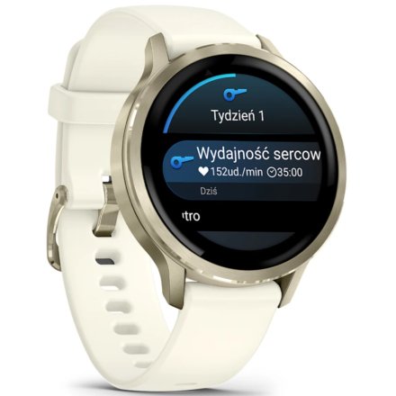 Smartwatch Garmin Venu 4 41 mm złoty damski zegarek sportowy 010-03013-00