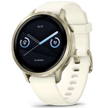 Smartwatch Garmin Venu 4 41 mm złoty damski zegarek sportowy 010-03013-00