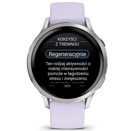 Smartwatch Garmin Venu 4 41 mm srebrny damski zegarek sportowy 010-03013-01