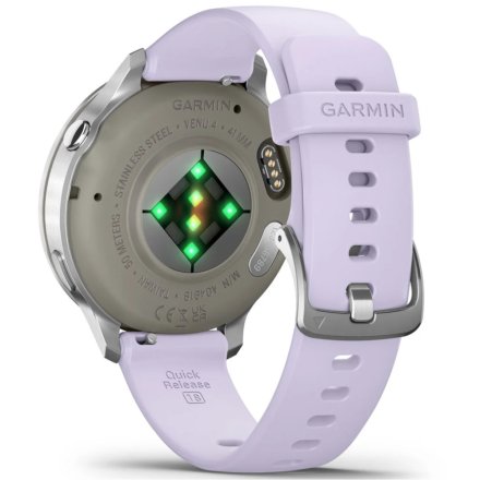 Smartwatch Garmin Venu 4 41 mm srebrny damski zegarek sportowy 010-03013-01