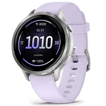 Smartwatch Garmin Venu 4 41 mm srebrny damski zegarek sportowy 010-03013-01