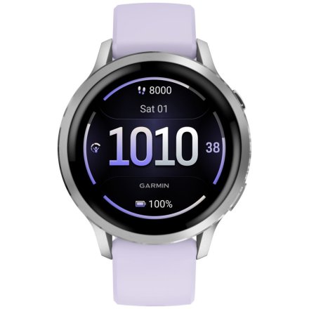 Smartwatch Garmin Venu 4 41 mm srebrny damski zegarek sportowy 010-03013-01