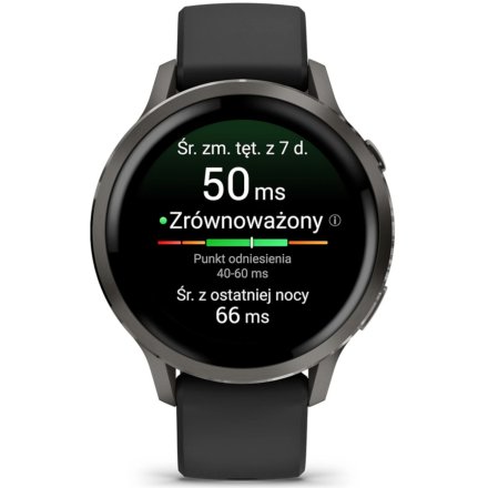 Smartwatch Garmin Venu 4 41 mm czarny damski zegarek sportowy 010-03013-02