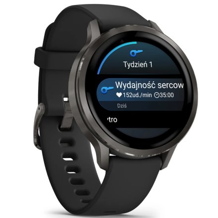 Smartwatch Garmin Venu 4 41 mm czarny damski zegarek sportowy 010-03013-02