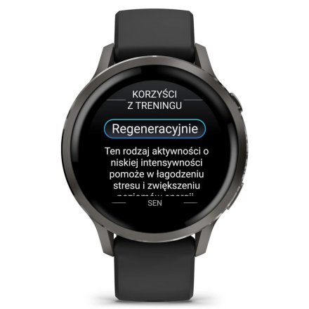 Smartwatch Garmin Venu 4 41 mm czarny damski zegarek sportowy 010-03013-02