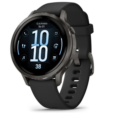 Smartwatch Garmin Venu 4 41 mm czarny damski zegarek sportowy 010-03013-02