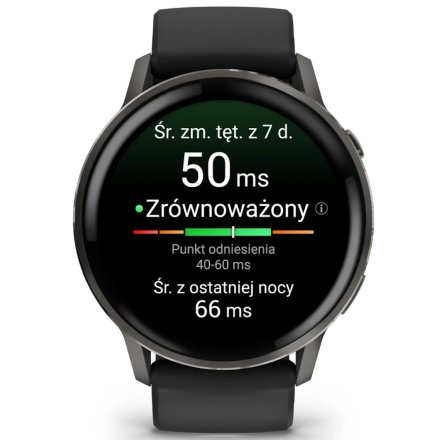 Smartwatch Garmin Venu 4 45 mm czarny zegarek sportowy 010-03014-00