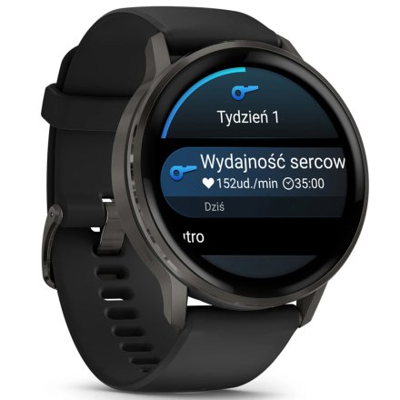 Smartwatch Garmin Venu 4 45 mm czarny zegarek sportowy 010-03014-00