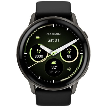 Smartwatch Garmin Venu 4 45 mm czarny zegarek sportowy 010-03014-00